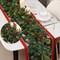9 FT Christmas Garland with Lights,Battery Operated Lighted Garland,50 Warm White LED Lights